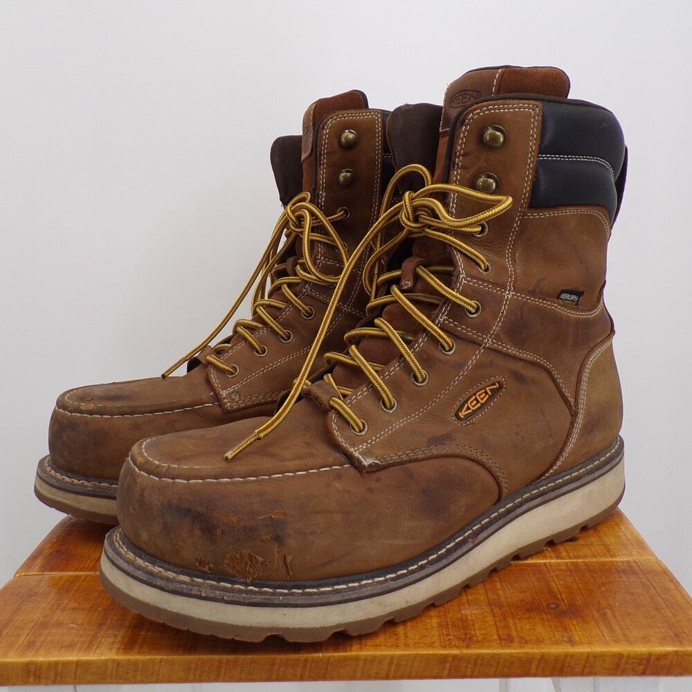 Men Keen Cincinnati 8" Carbon Toe Work Boots 14 2E Excellent Condition